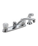 Two handle kitchen faucet