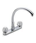 Waterfall vintage-style kitchen faucet