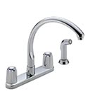 Waterfall vintage-style kitchen faucet