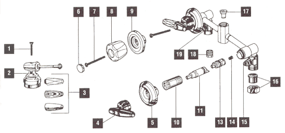 How do you repair a Delta shower faucet?