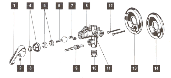 Where can you buy parts to repair a Delta shower faucet?