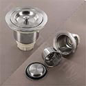 Extra deep kitchen sink basket strainer