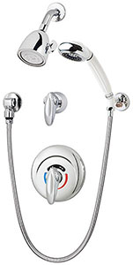 Example of a pressure balancing shower