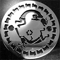 Kokopelli round Kohler drain cover