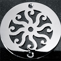 Eight Scrolls round drain