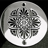 Greek Anthemion round drain