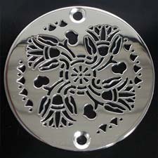 Lotus style round drain