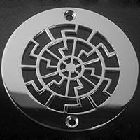 Pattern round drain