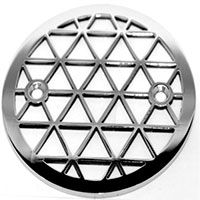 Triangles pattern round Kohler drain cover