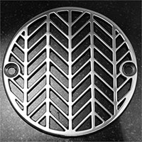 Wheat pattern round drain