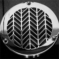 Wheat pattern round drain