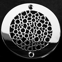 Bubble pattern round drain