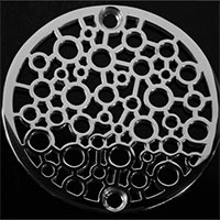 Bubble pattern round drain