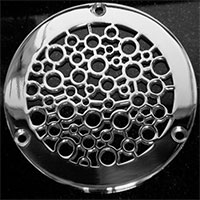 Bubble pattern round Zurn drain cover