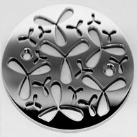 Flower pattern round drain