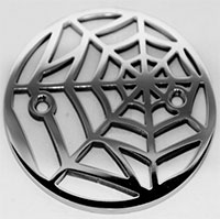 Spider web pattern round drain