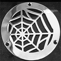 Spider web pattern round Zurn drain cover