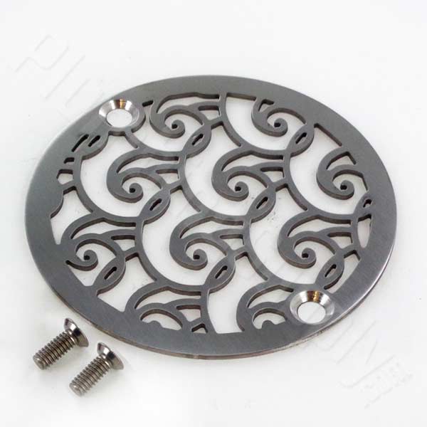 4 Inch Round Shower Drain Cover, Starfish Design