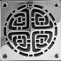 Celtic square Zurn drain cover