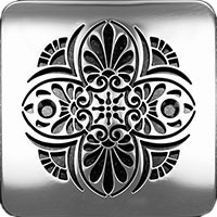 Greek Anthemion square Kohler drain cover