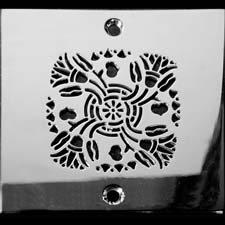 Lotus style square drain