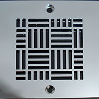 Parquet pattern square drain
