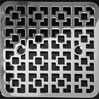 Squares pattern square Kohler drain cover