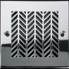 Wheat pattern square drain