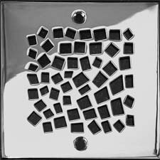 Random Squares pattern square drain