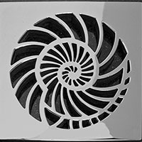 Nautilus square Ebbe drain cover