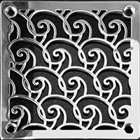 Waves square drain