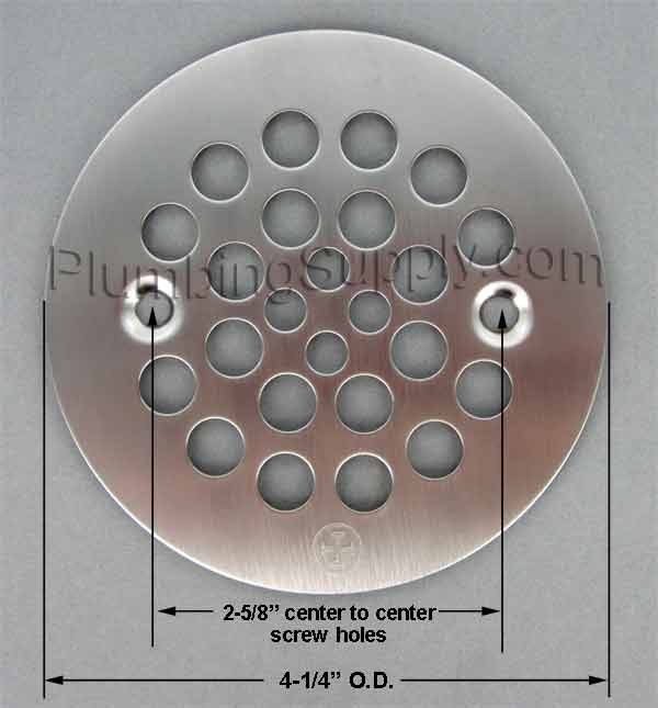 Shower drain covers for acrylic, fiberglass, metal, and tile shower stalls