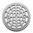 Cast metal drain cover