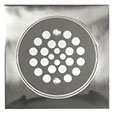 Square designer shower drain cover