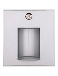 Stainless steel wall mounted recessed bottle filling station