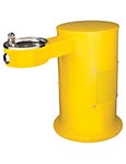 Chilled single bowl pedestal drinking fountain
