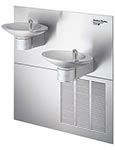 OVL-II eco-friendly stainless steel wall mounted double bowl drinking fountain