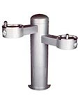 Pedestal wall mounted fountain