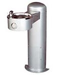 Pedestal wall mounted fountain