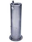 Stainless steel one bubbler pedestal fountain