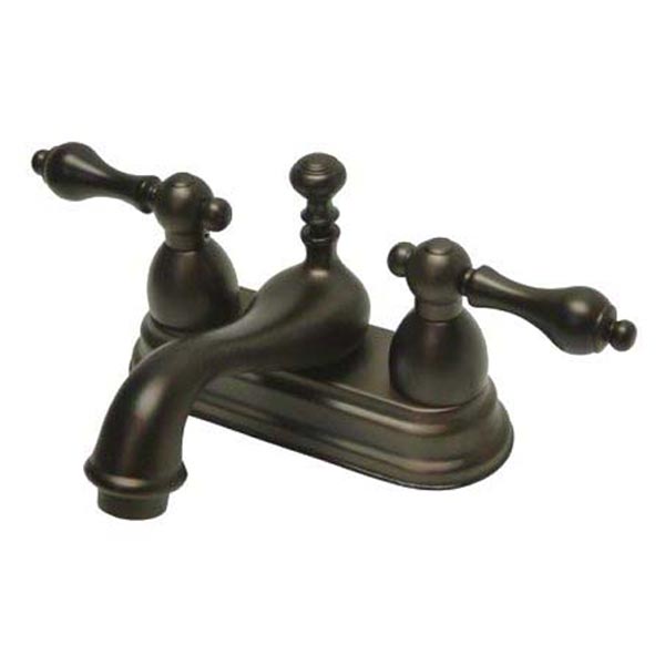 Oil Rubbed Bronze two handle bathroom faucet