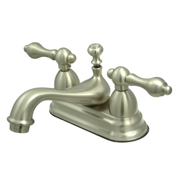 Satin Nickel two handle bathroom faucet