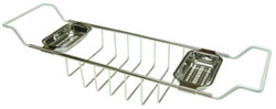 clawfoot bath tub shelf