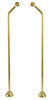 Example of polished brass double offset rigid supply lines