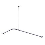 Corner shower rod