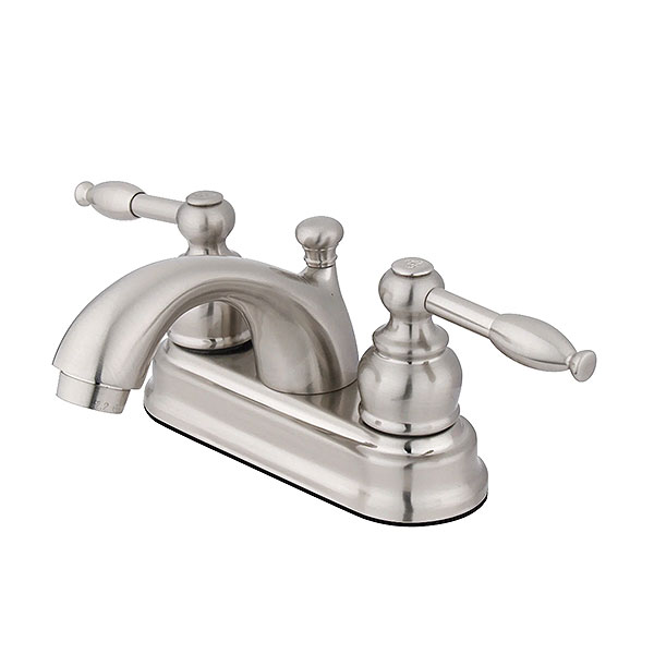 EOD satin nickel two handle bathroom faucet