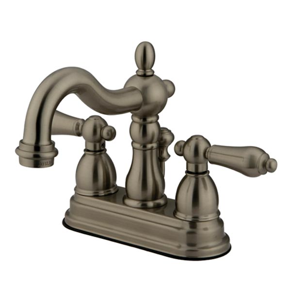 EOD New Orleans satin nickel two handle bathroom faucet