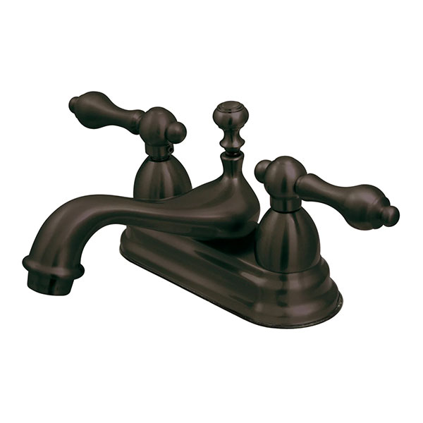 Oil Rubbed Bronze two handle bathroom faucet