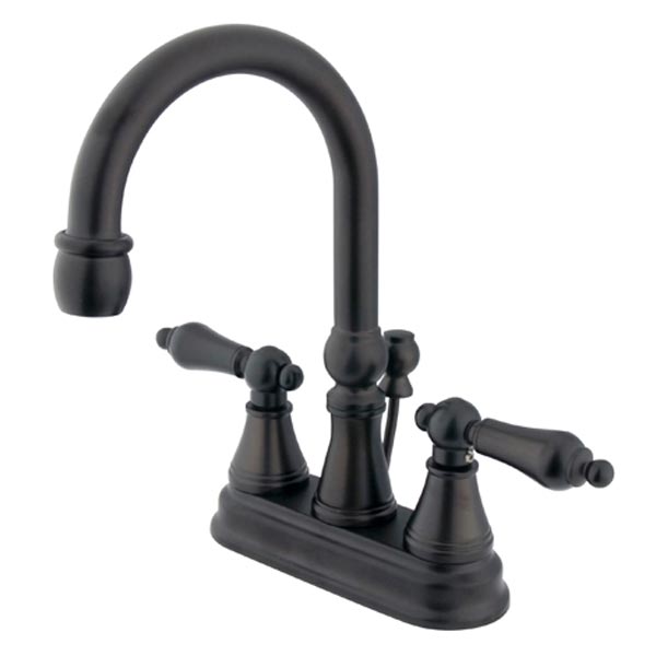 Oil Rubbed Bronze two handle bathroom faucet
