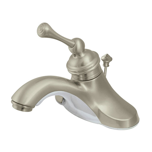 Jaclo satin nickel single handle bathroom faucet